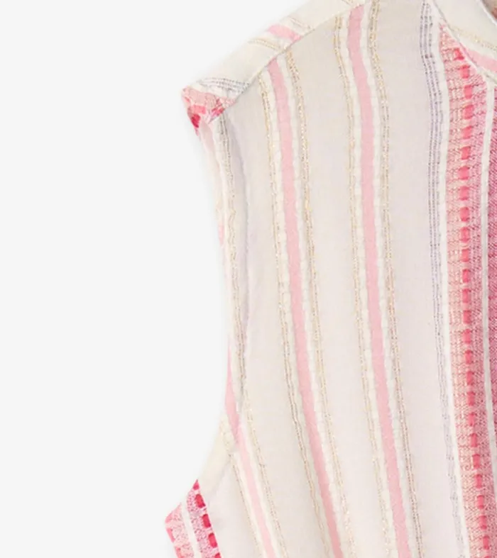 Dresses Girls Hatley Girls Ribbon Stripe Smocked Waist Dress