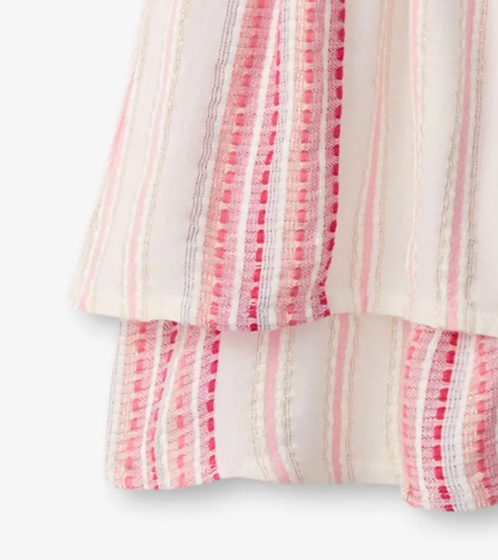 Dresses Girls Hatley Girls Ribbon Stripe Smocked Waist Dress