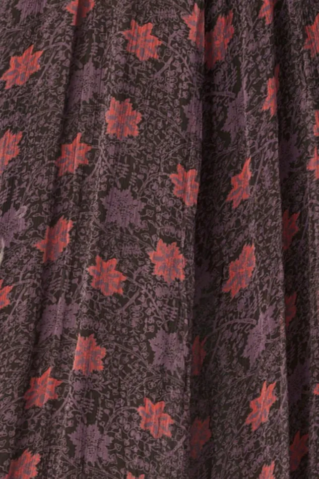 Dresses Shop Natalie Martin FIORE MAXI Snowflake Aubergine