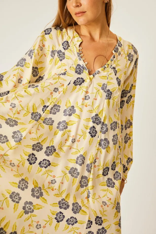 Dresses Shop Natalie Martin FIORE SHORT DRESS Prairie Indigo