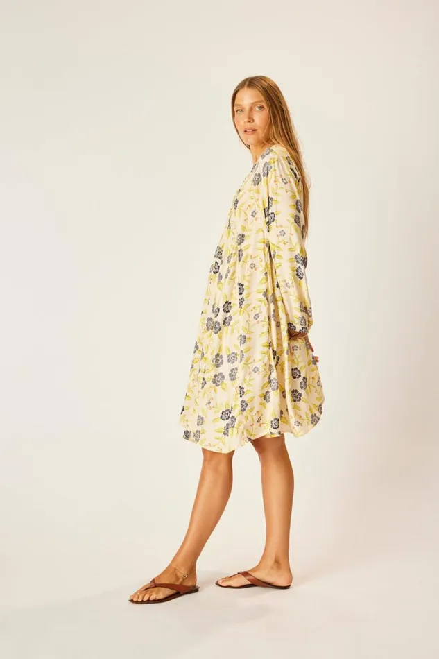 Dresses Shop Natalie Martin FIORE SHORT DRESS Prairie Indigo