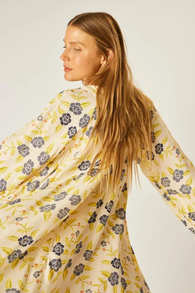 Dresses Shop Natalie Martin FIORE SHORT DRESS Prairie Indigo