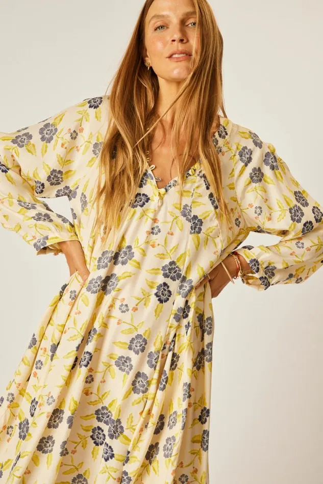 Dresses Shop Natalie Martin FIORE SHORT DRESS Prairie Indigo
