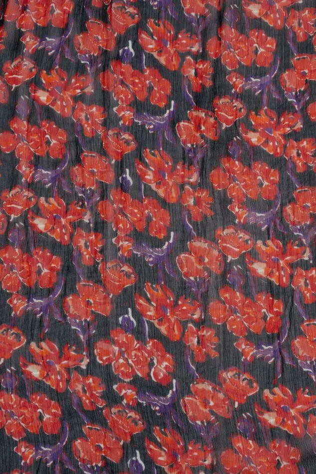 Dresses Shop Natalie Martin INDIANA MINI Chiffon Watercolor Onyx