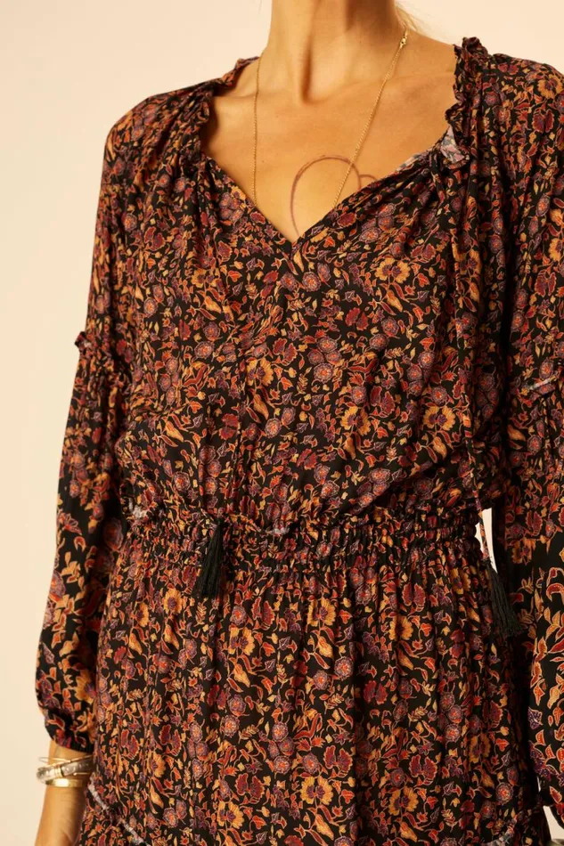 Dresses Shop Natalie Martin MAGGIE DRESS Petite Fleur Noire