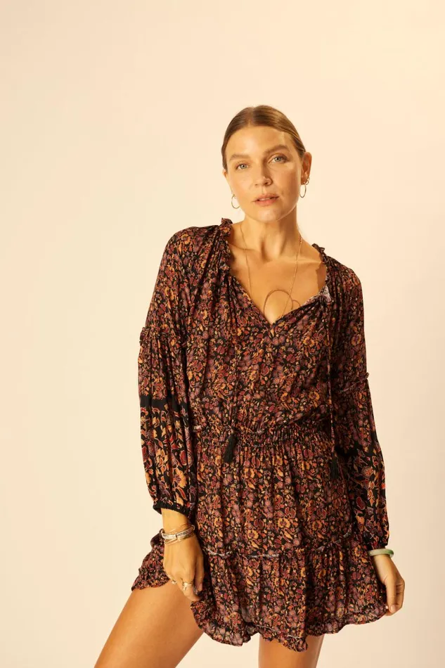 Dresses Shop Natalie Martin MAGGIE DRESS Petite Fleur Noire