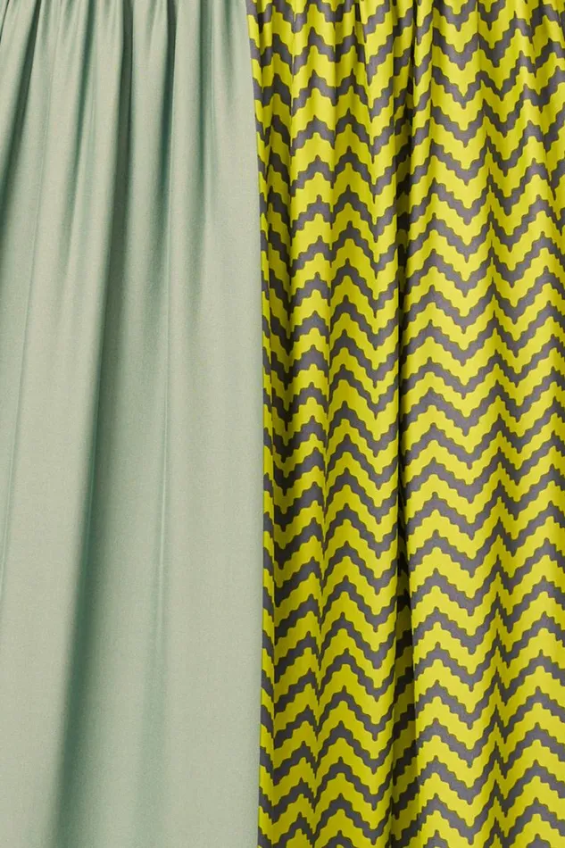 Dresses Shop Natalie Martin SAMMIE MAXI Block Zigzag Lime