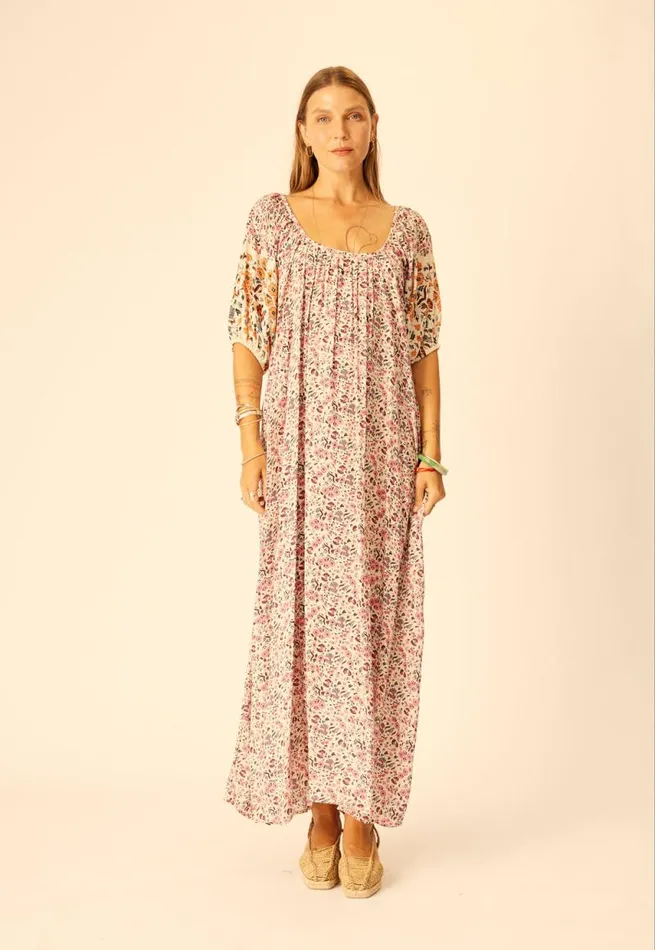 Dresses Shop Natalie Martin VIVI DRESS Petite Fleur Rose