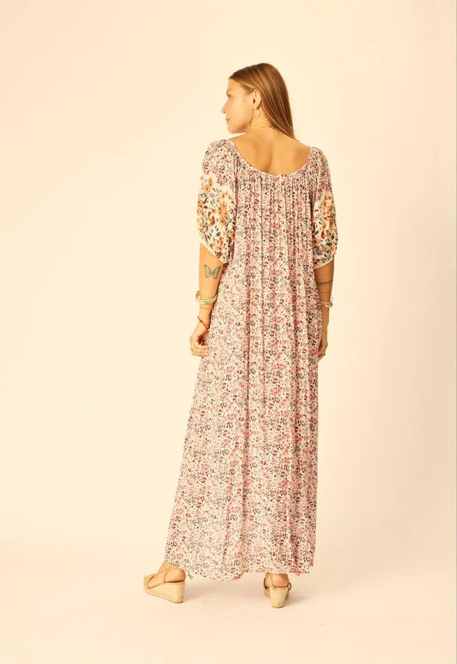 Dresses Shop Natalie Martin VIVI DRESS Petite Fleur Rose