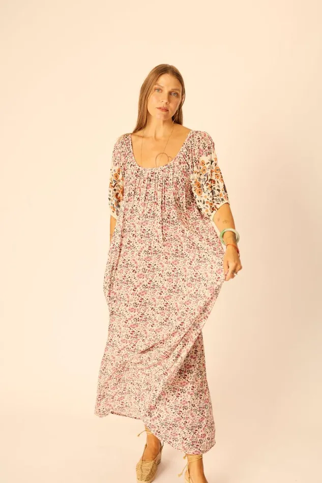 Dresses Shop Natalie Martin VIVI DRESS Petite Fleur Rose