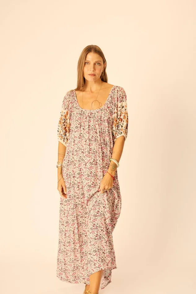 Dresses Shop Natalie Martin VIVI DRESS Petite Fleur Rose