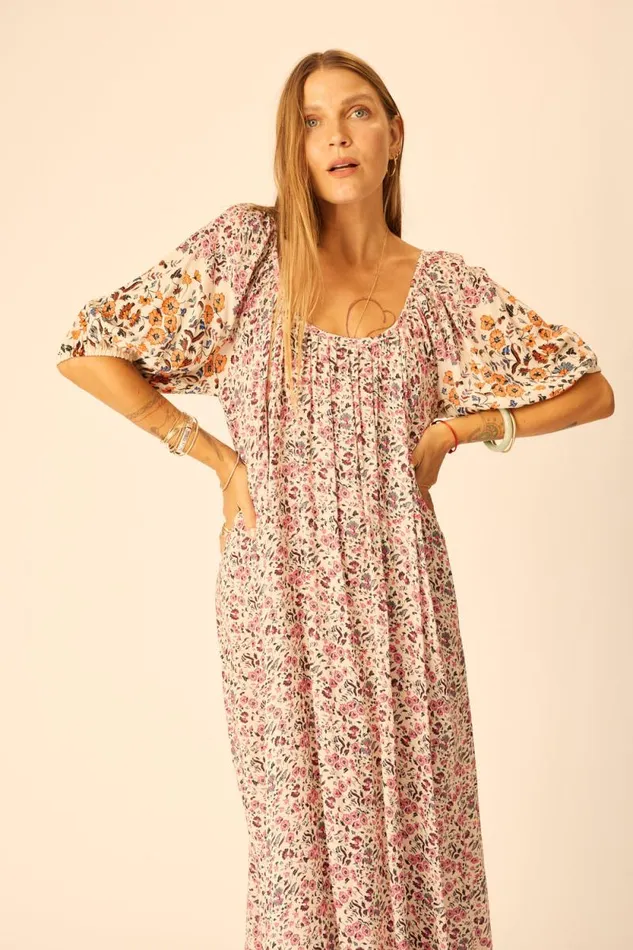 Dresses Shop Natalie Martin VIVI DRESS Petite Fleur Rose