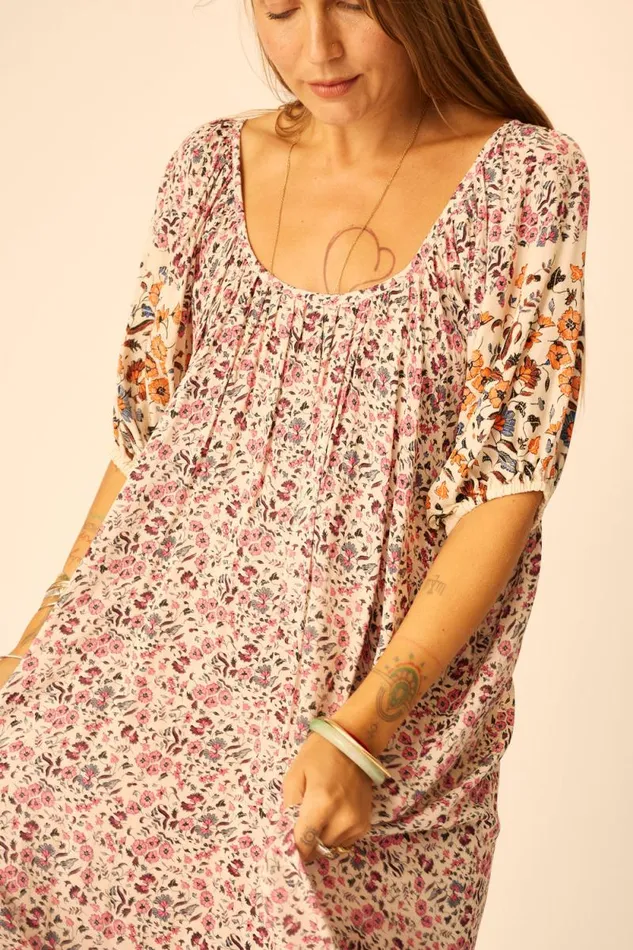 Dresses Shop Natalie Martin VIVI DRESS Petite Fleur Rose