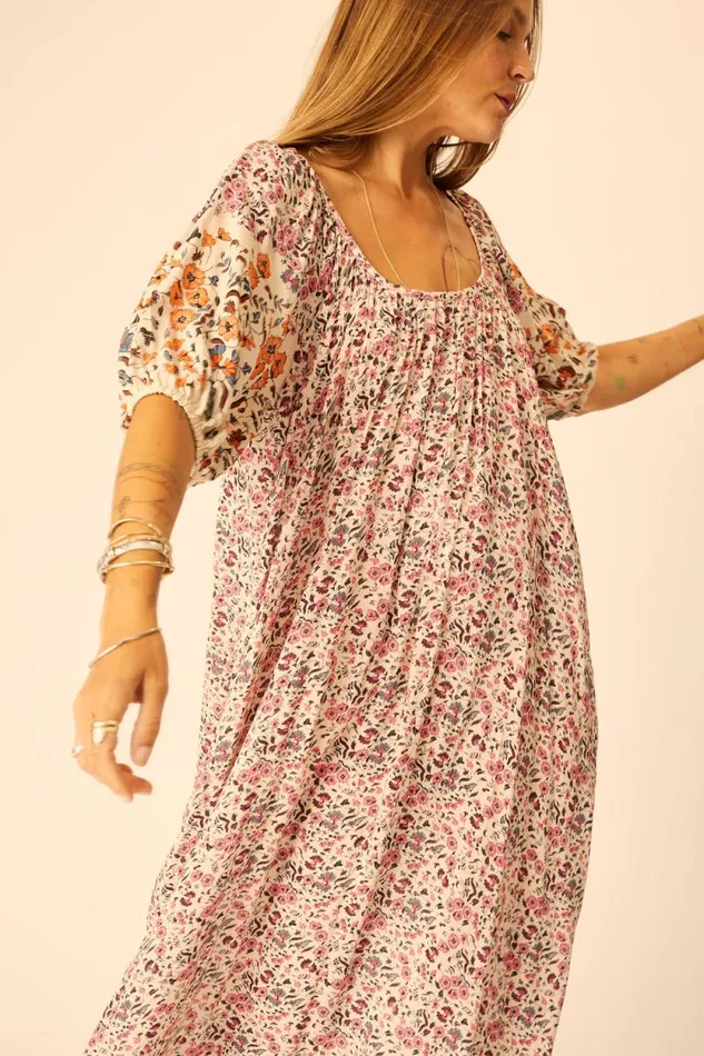 Dresses Shop Natalie Martin VIVI DRESS Petite Fleur Rose