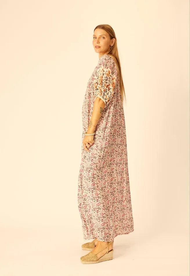 Dresses Shop Natalie Martin VIVI DRESS Petite Fleur Rose