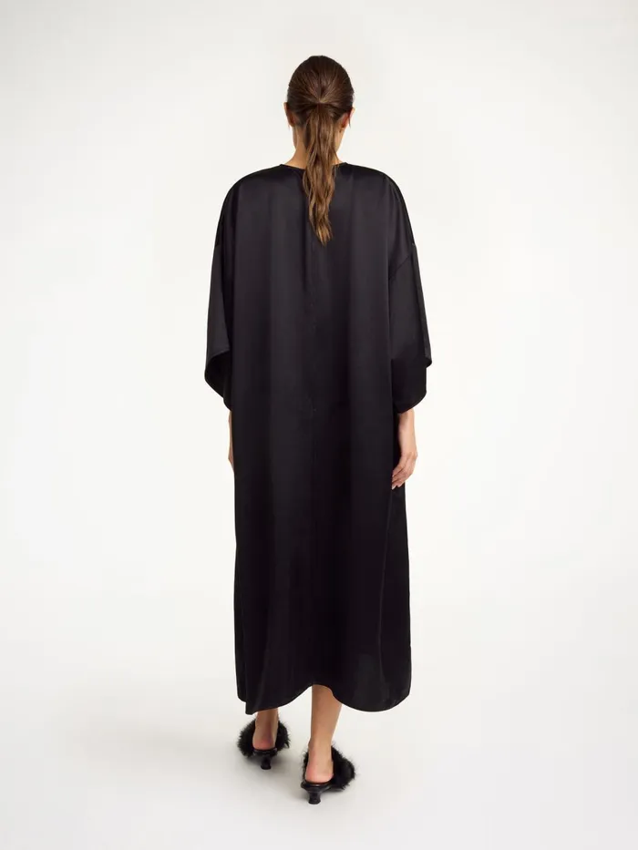 Dresses Women By Malene Birger Cicine Midi Dress Black Dresses Women By Malene Birger Cicine Midi Dress Black