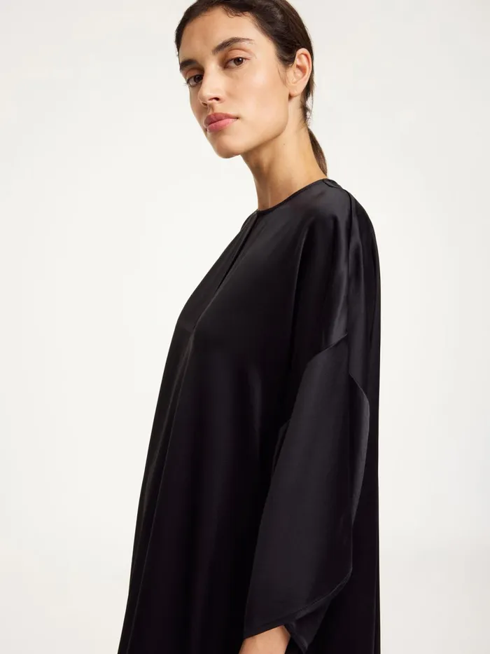 Dresses Women By Malene Birger Cicine Midi Dress Black Dresses Women By Malene Birger Cicine Midi Dress Black