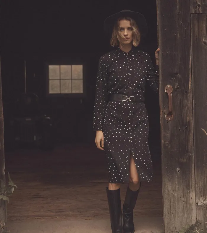 Dresses Women Hatley Midi Shirt Dress 8211 Classic Spots