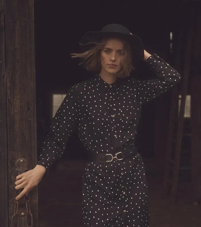 Dresses Women Hatley Midi Shirt Dress 8211 Classic Spots