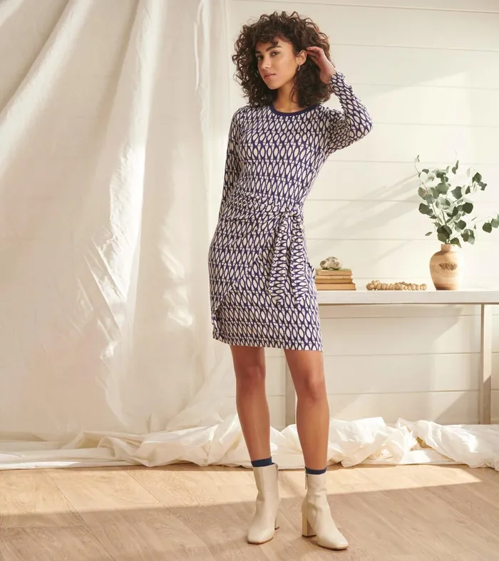 Dresses Women Hatley Wrap Dress 8211 Geometric Cobblestone