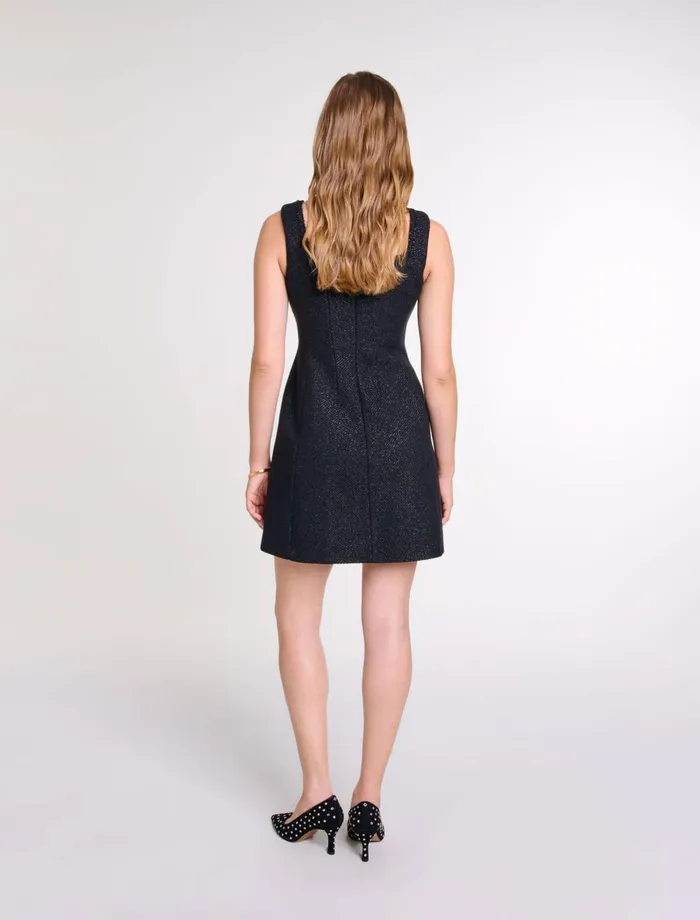 Dresses Women Maje Short Rhinestone Dress Black
