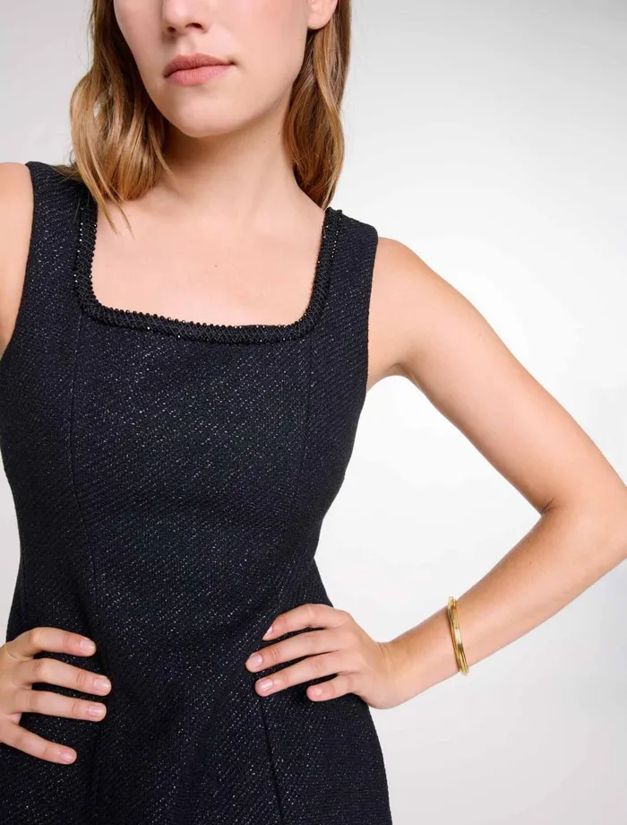 Dresses Women Maje Short Rhinestone Dress Black