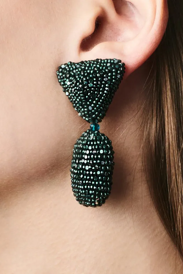 Earrings Women Sachin and Babi Chrystie Earrings 8211 Metallic Faceted Beads