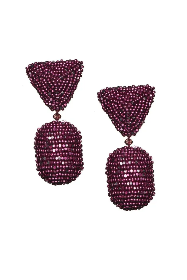 Earrings Women Sachin and Babi Chrystie Earrings 8211 Metallic Faceted Beads