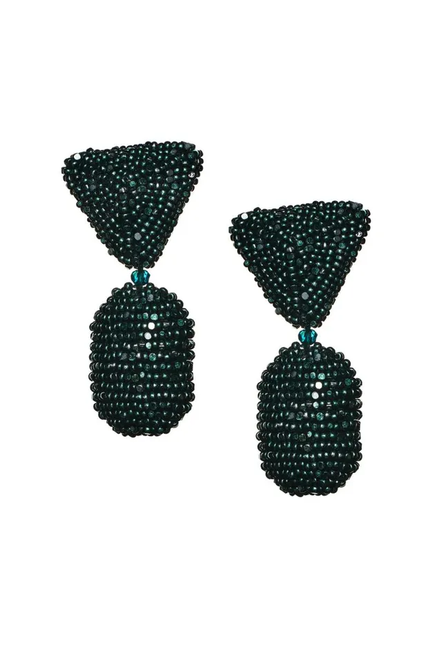 Earrings Women Sachin and Babi Chrystie Earrings 8211 Metallic Faceted Beads