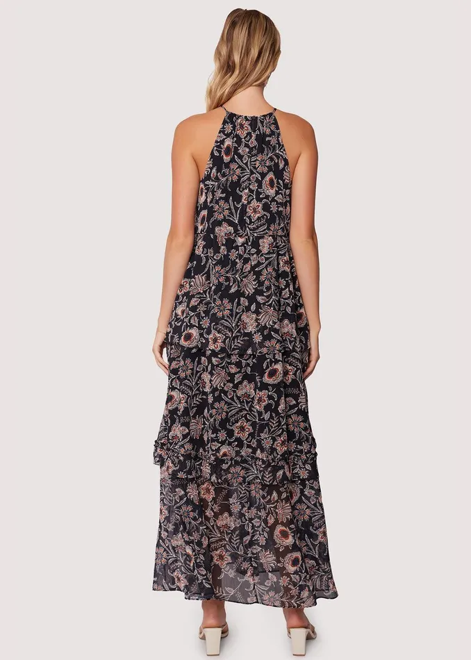 Eclipse Of The Heart Maxi Dress Blackcreamfloral Women Lost Wander Dresses