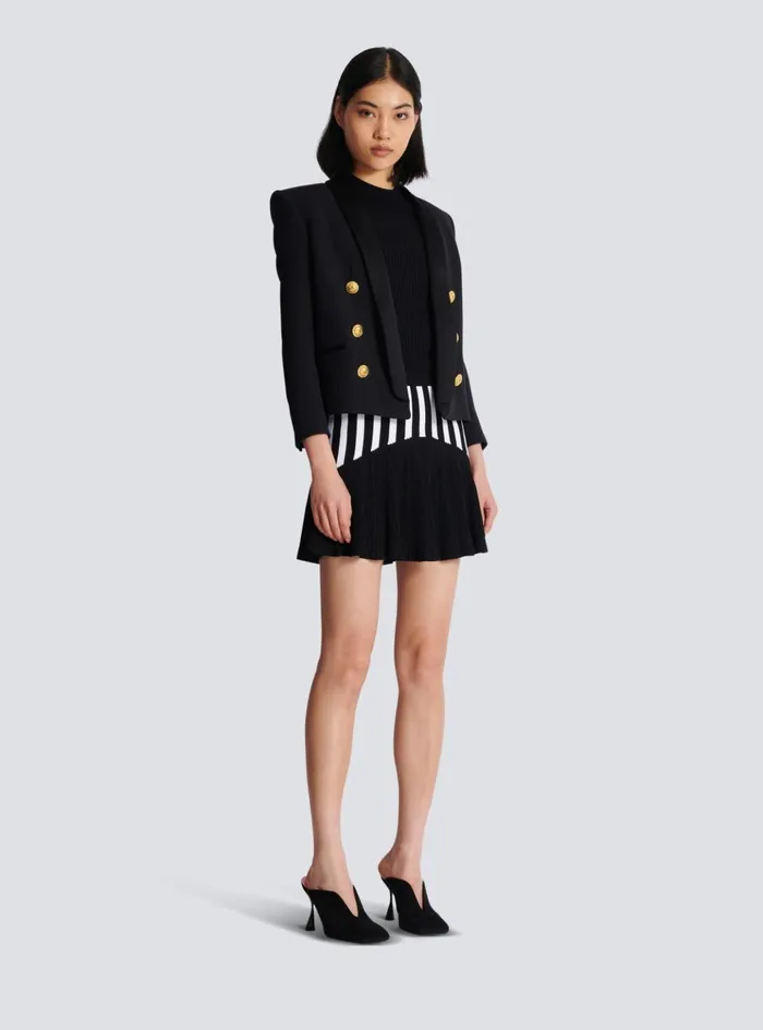 Edgetoedge 6button Jacket Black Women Balmain Jackets And Blazers