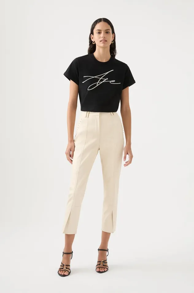 Elaine Pant Sandstone Beige Women Aje Pants