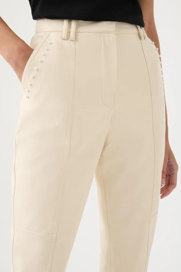 Elaine Pant Sandstone Beige Women Aje Pants