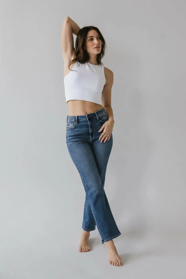 Ellery Straight Leg Jeans In Medium Wash Medium Wash Women Bohme Denim