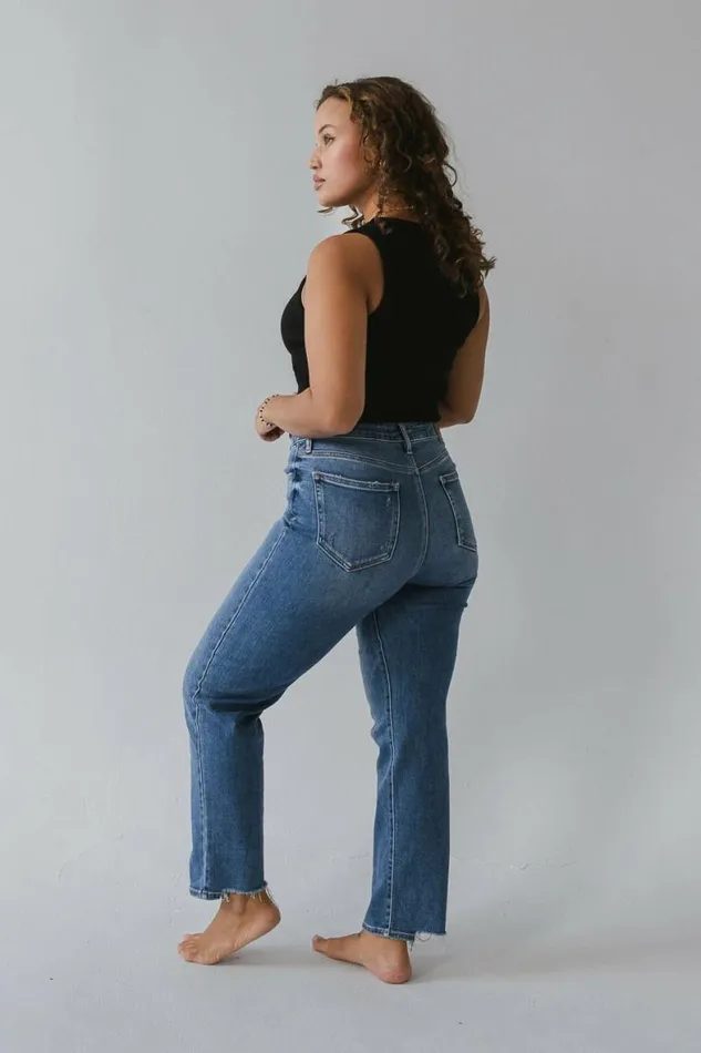 Ellery Straight Leg Jeans In Medium Wash Medium Wash Women Bohme Denim