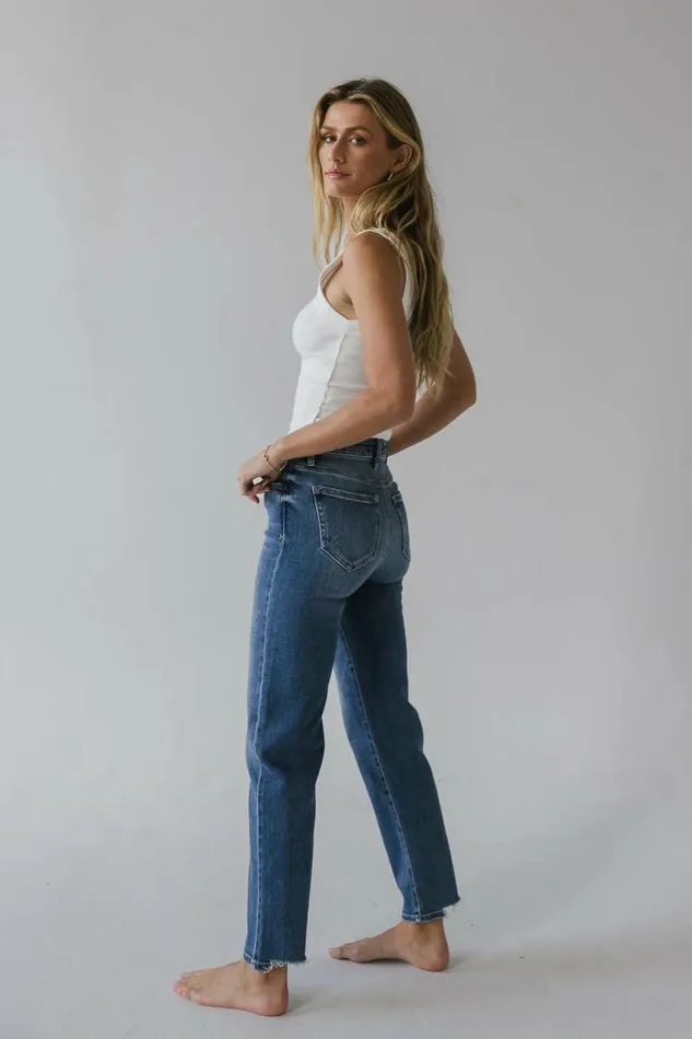 Ellery Straight Leg Jeans In Medium Wash Medium Wash Women Bohme Denim