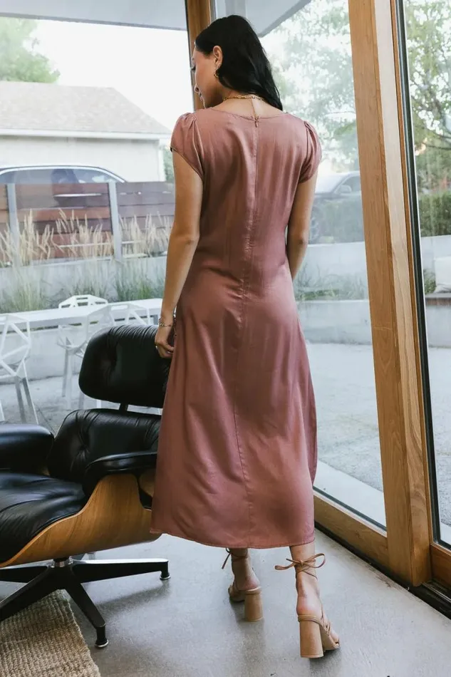 Emersyn Midi Dress In Rose Rose Women Bohme Dresses