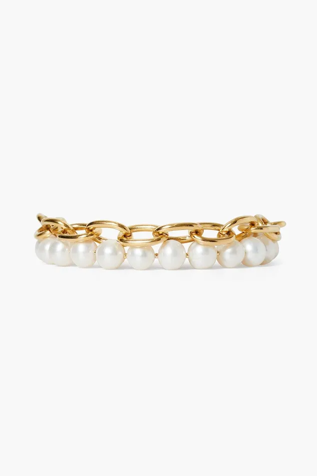 Esme Chain Bracelet White Pearl Women Chan Luu Bracelets