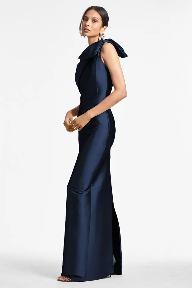 Evening Women Sachin and Babi Bonnie Gown 8211 Night Sky