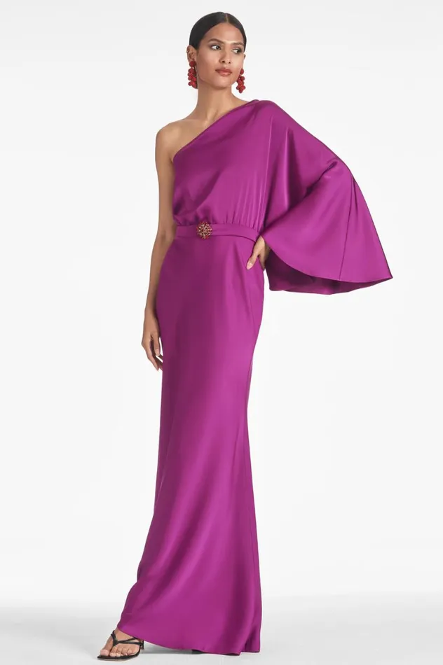 Evening Women Sachin and Babi Cella Gown 8211 Sparkling Grape
