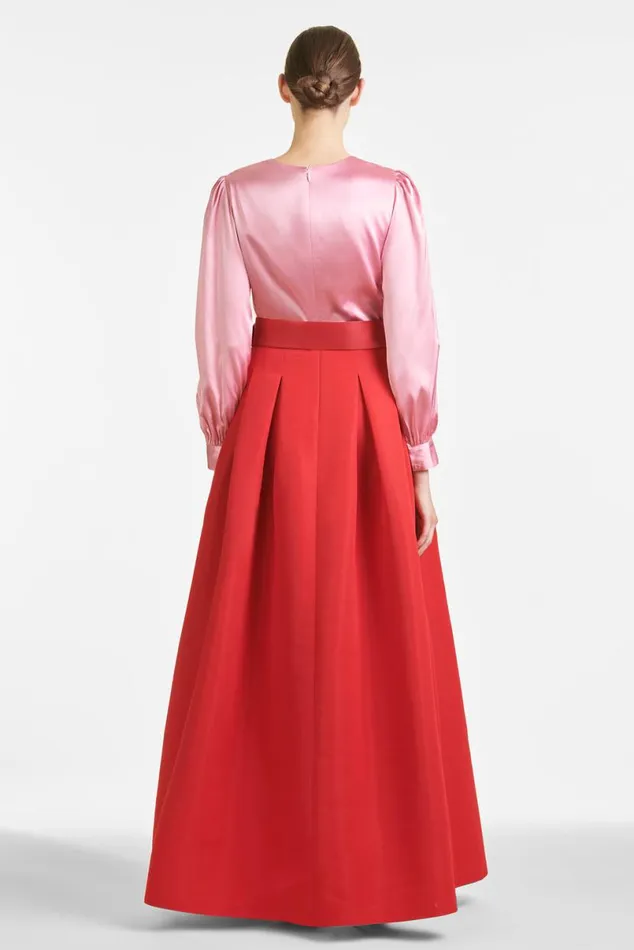 Evening Women Sachin and Babi Zoe Gown 8211 RoseCherry Red