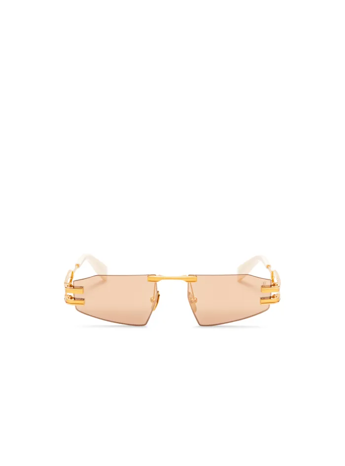 Fixe II Sunglasses Gold WomenMen Balmain Eyewear