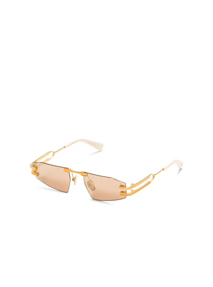 Fixe II Sunglasses Gold WomenMen Balmain Eyewear