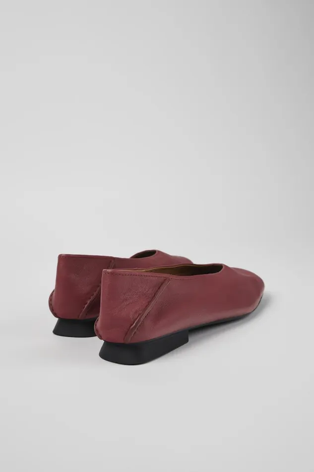 Flat Shoes Women Camper Casi Myra Red Leather Ballerina
