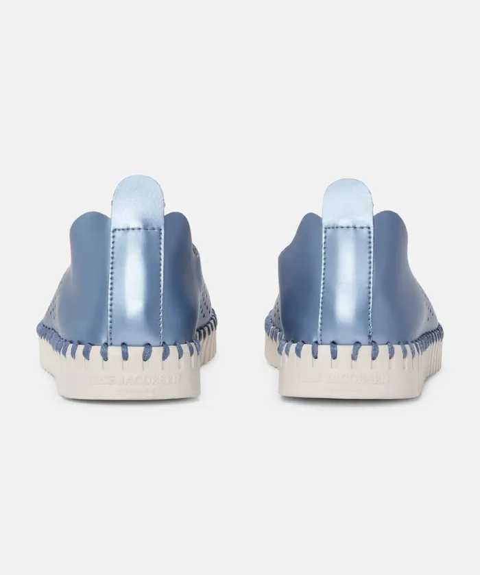 Flats 8211 Metallic Blue Shoes Ilse Jacobsen Tulip Flats