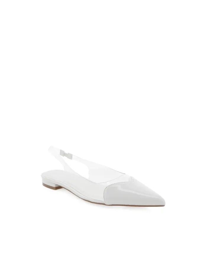 Flats Billini Ballet Flats LORITA WHITE PATENTCLEAR