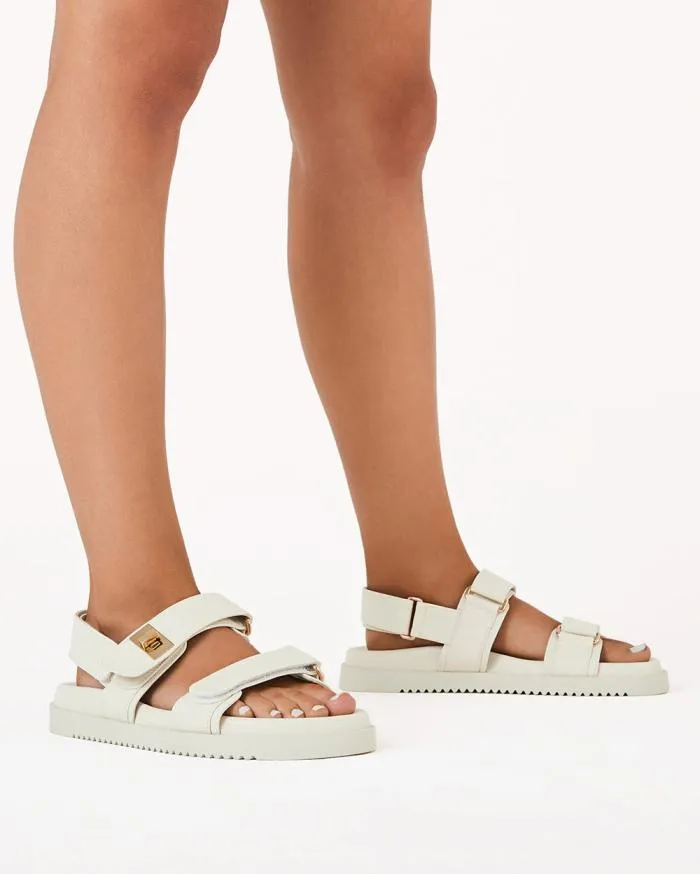 Flats Billini Sandals and Slides ALVINA BONE