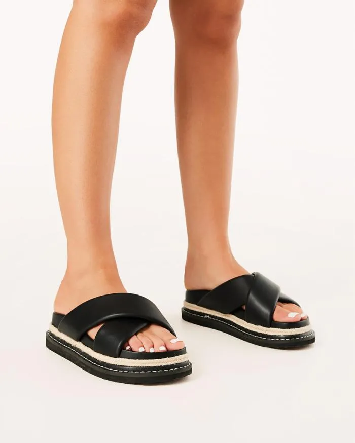Flats Billini Sandals and Slides ARABEL BLACK