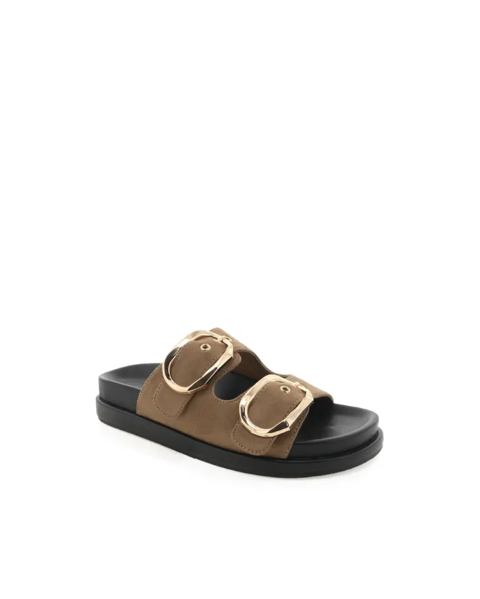 Flats Billini Sandals and Slides KASEN TAUPE SUEDE
