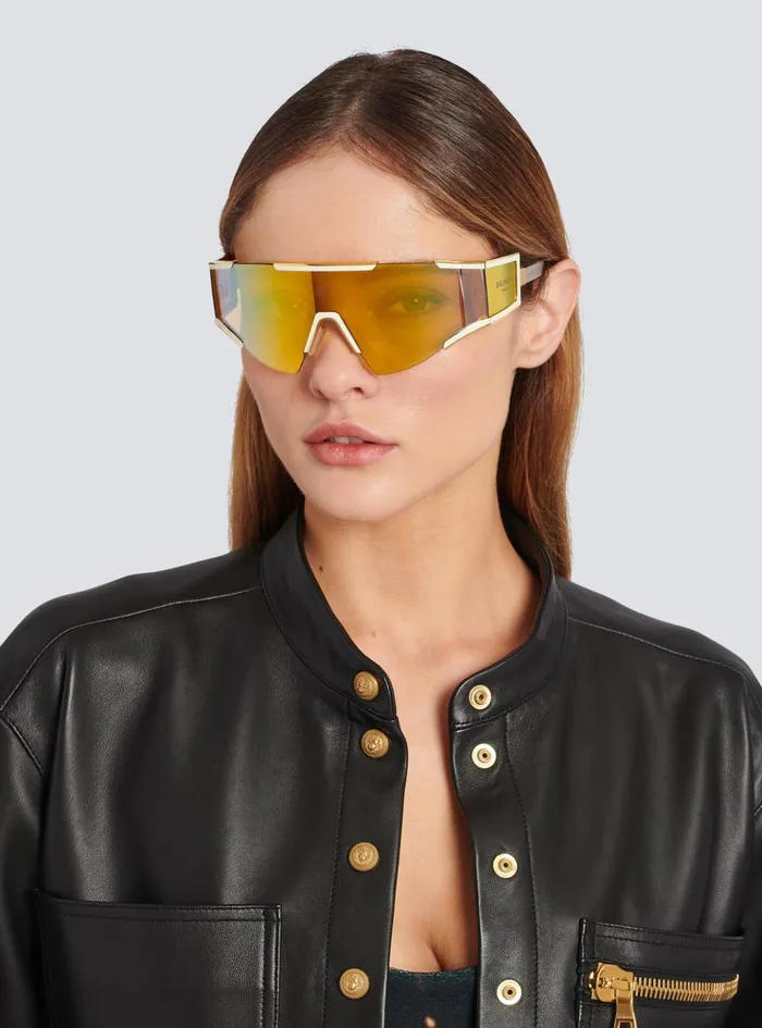 Fleche Sunglasses Yellow WomenMen Balmain Eyewear